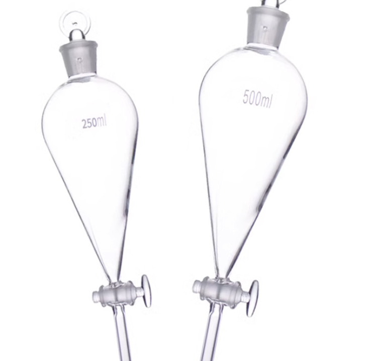 石英梨形分液漏斗